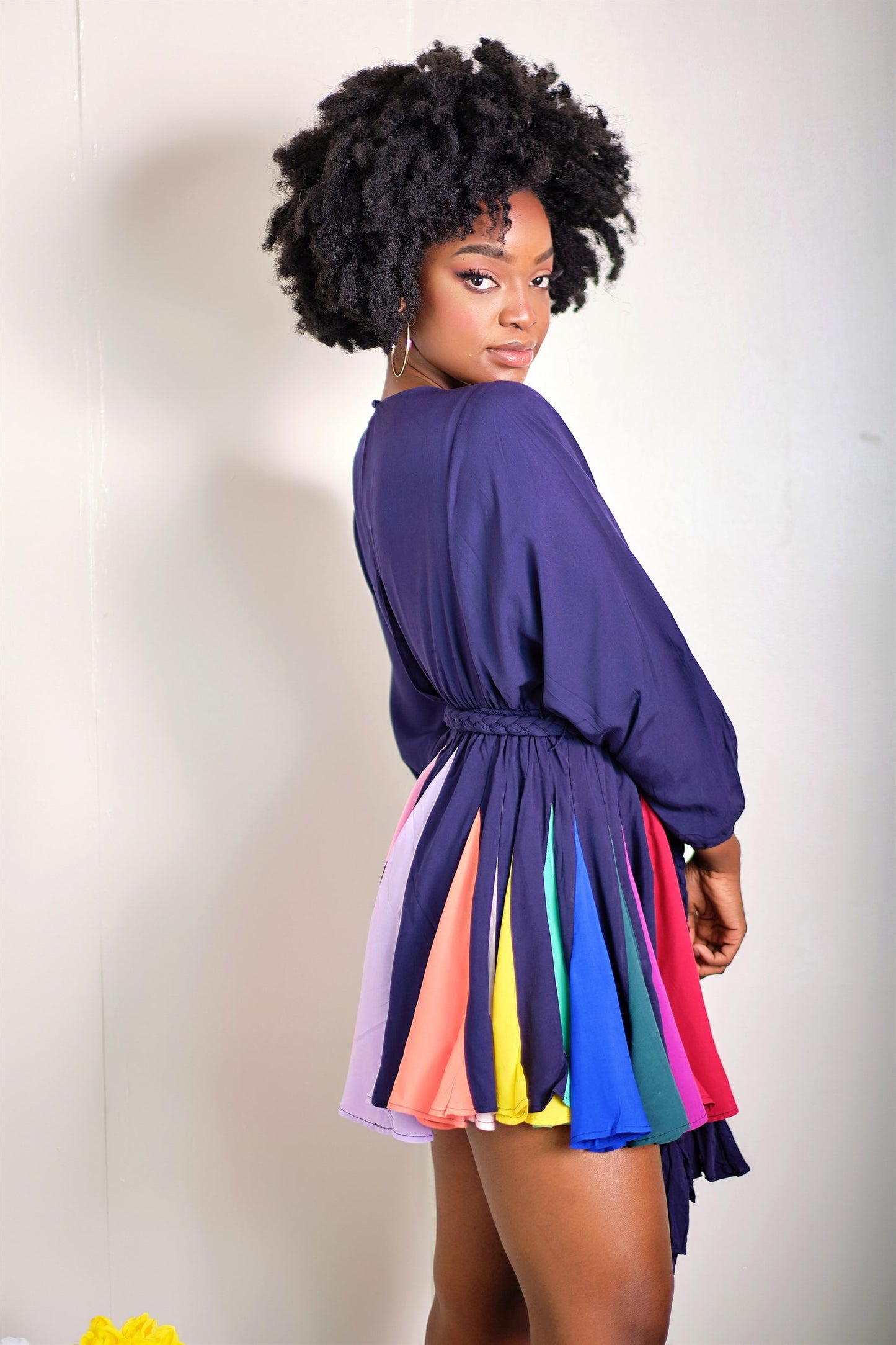 Walking On Rainbows Mini Skater Dress