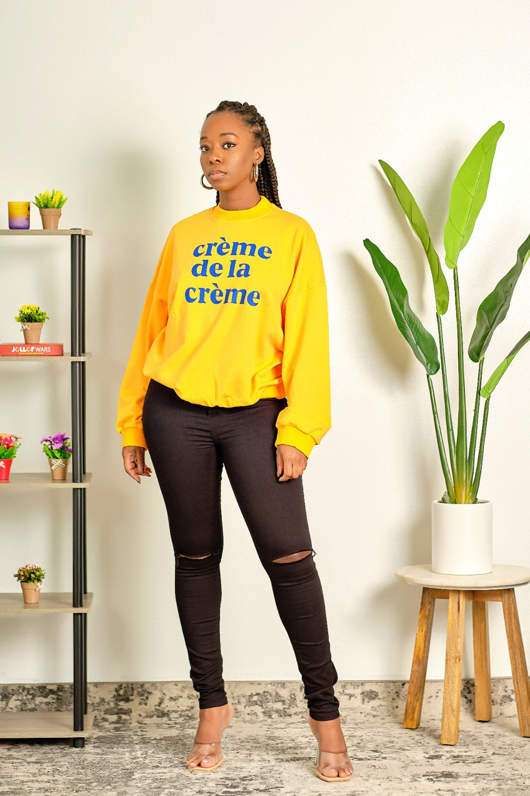 All About It Long Sleeved Sweatshirt - Yellow
