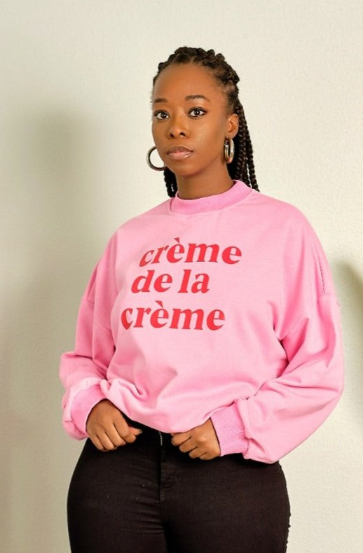 All About It Long Sleeved Sweatshirt - Pink