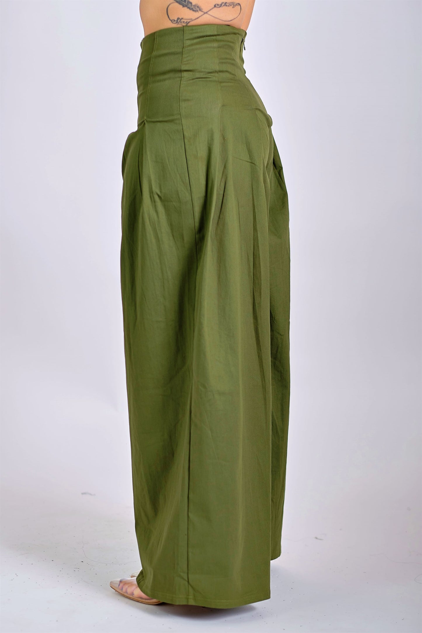 Just My Type Wide-Leg Pants with Pleats