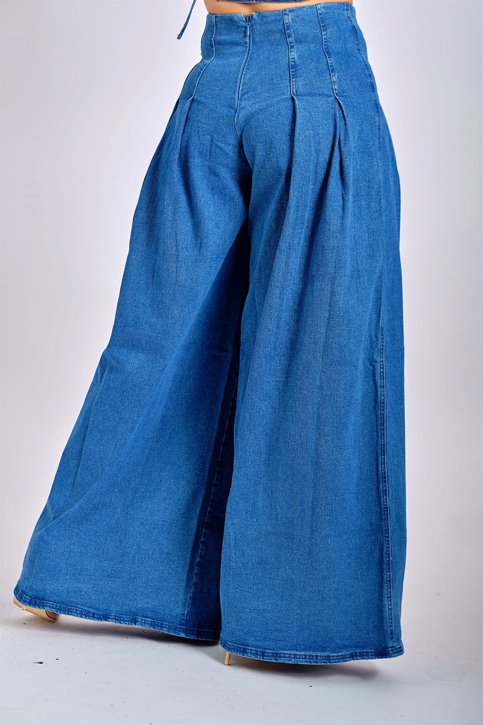 Denim Casual Wear Palazzo Pant, Size: S to 2 XL at Rs 300/piece in  Ahmedabad | ID: 20209401462