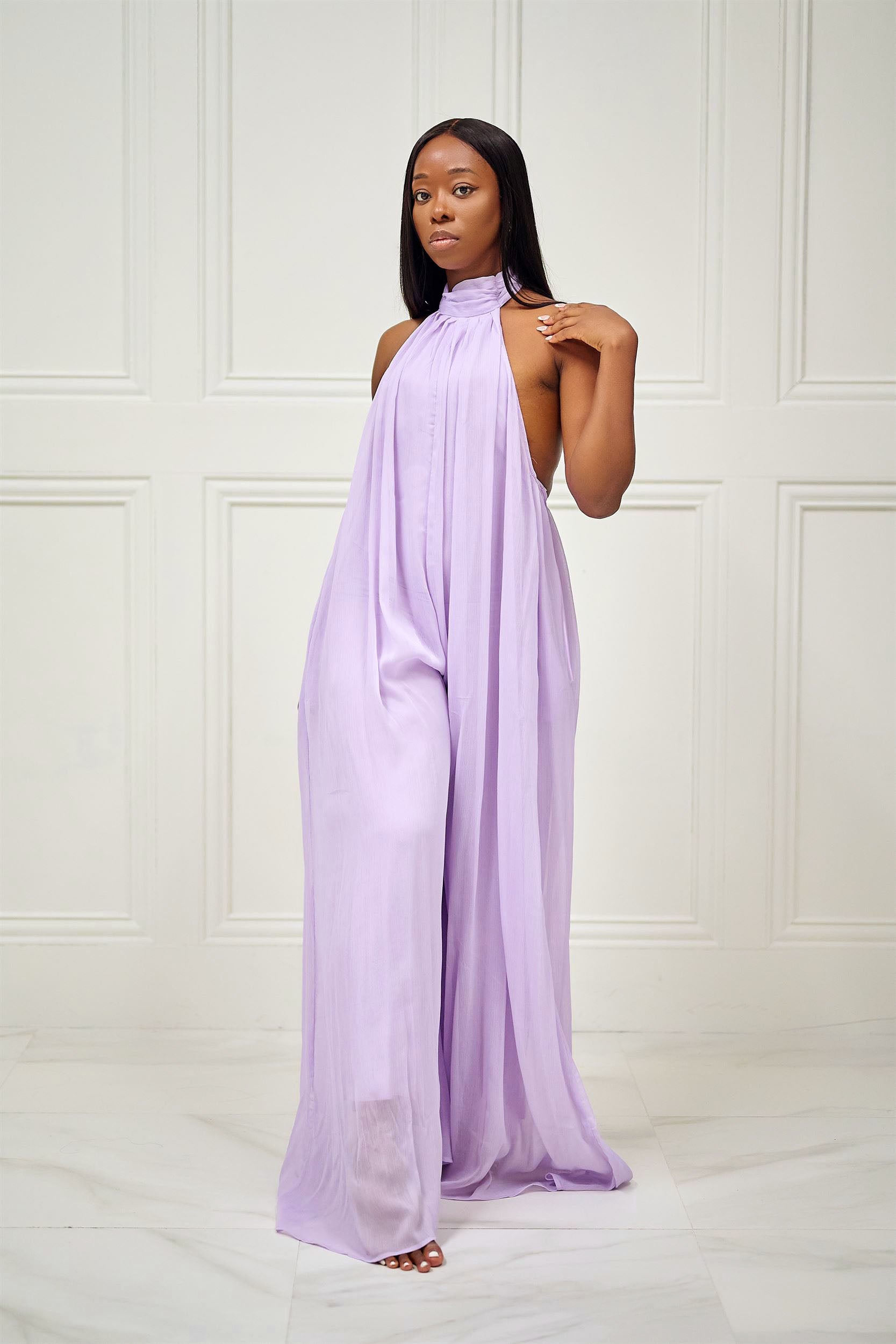 Pastel best sale purple jumpsuit